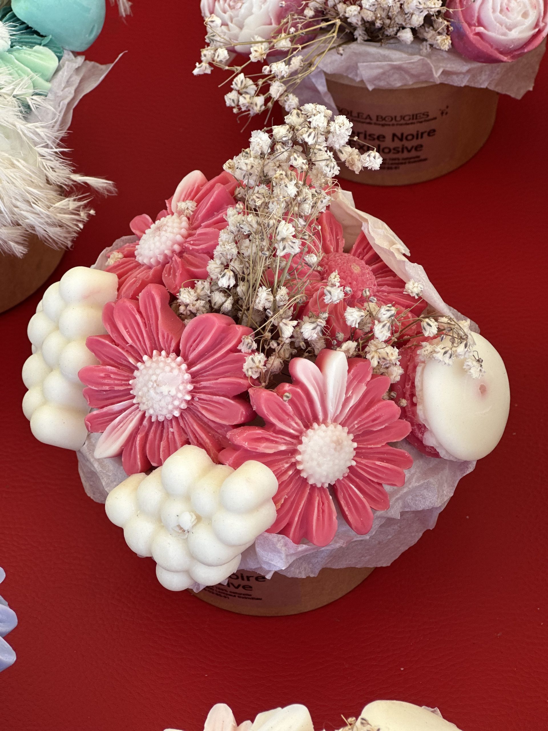 Bouquet fleurs et fruits