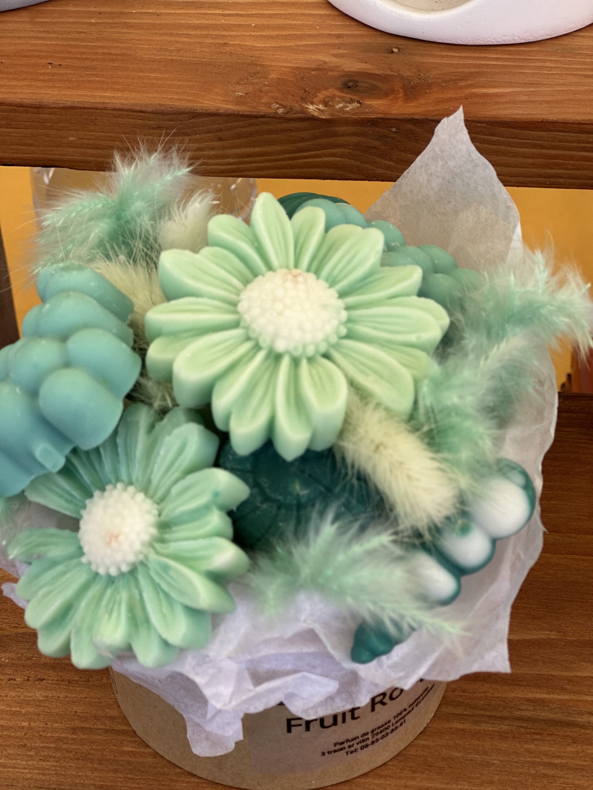 Bouquet fleurs et fruits