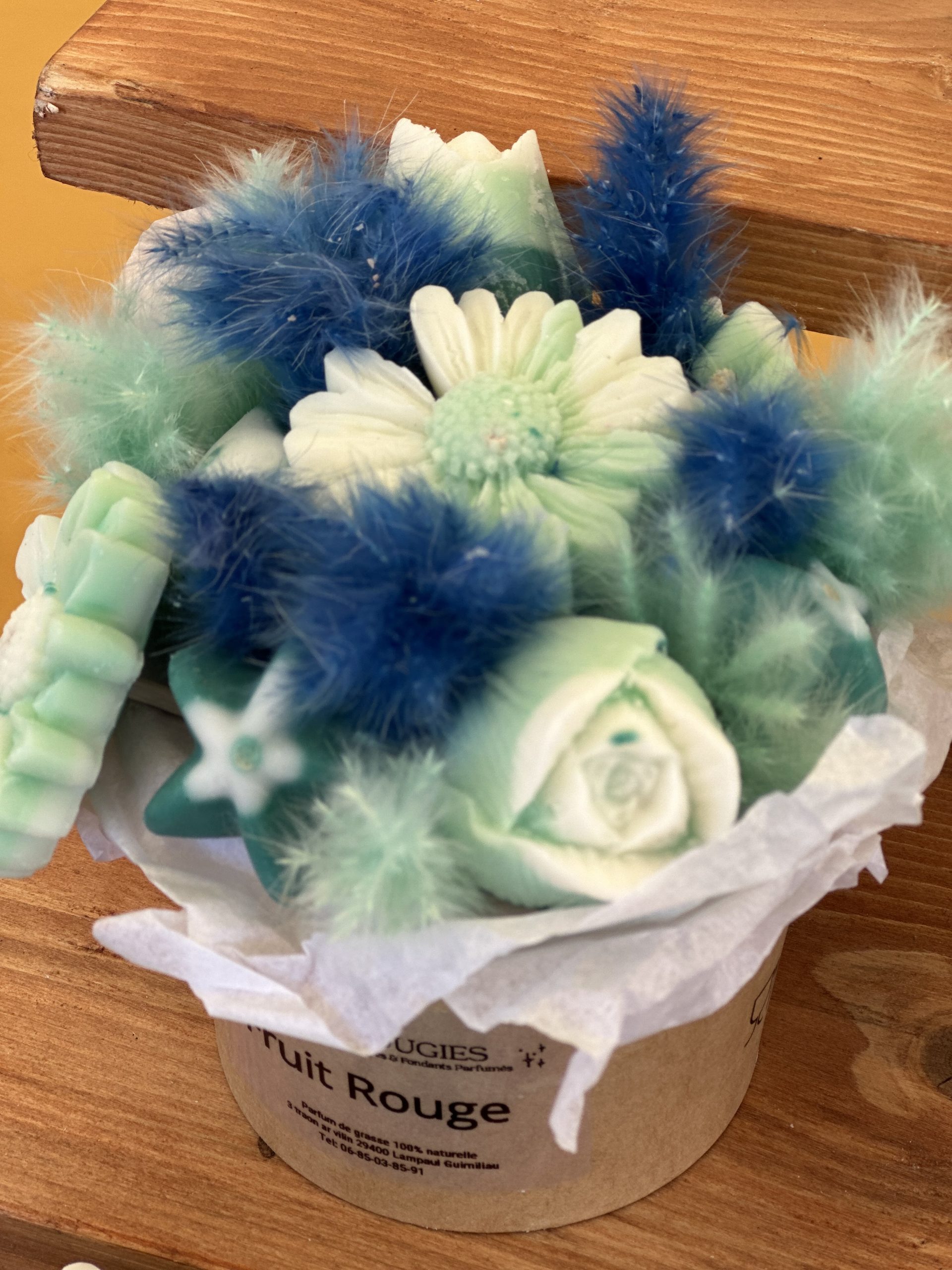 Bouquet fleurs et coquillages